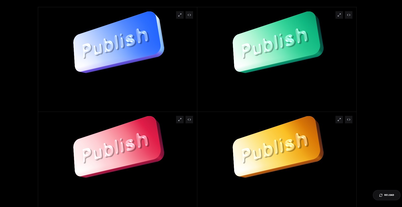 3D Liquid Button – animated button UI design