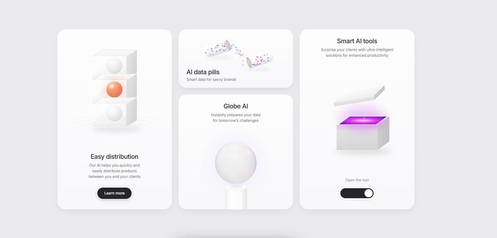 AI Bento Grid – image gallery UI design