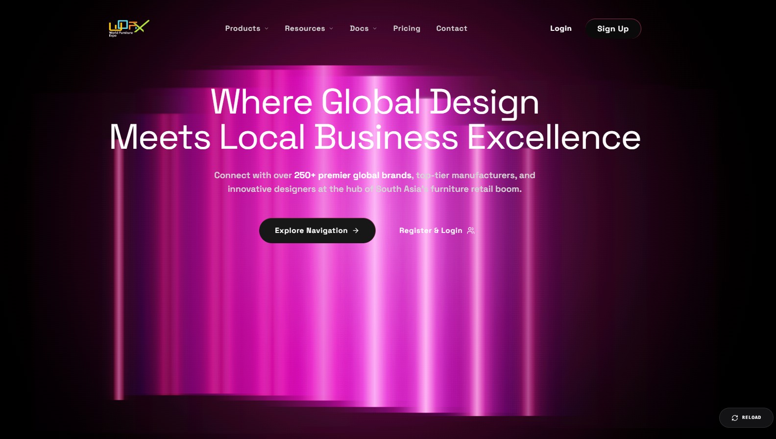 Global HUD Navigation – navbar UI design