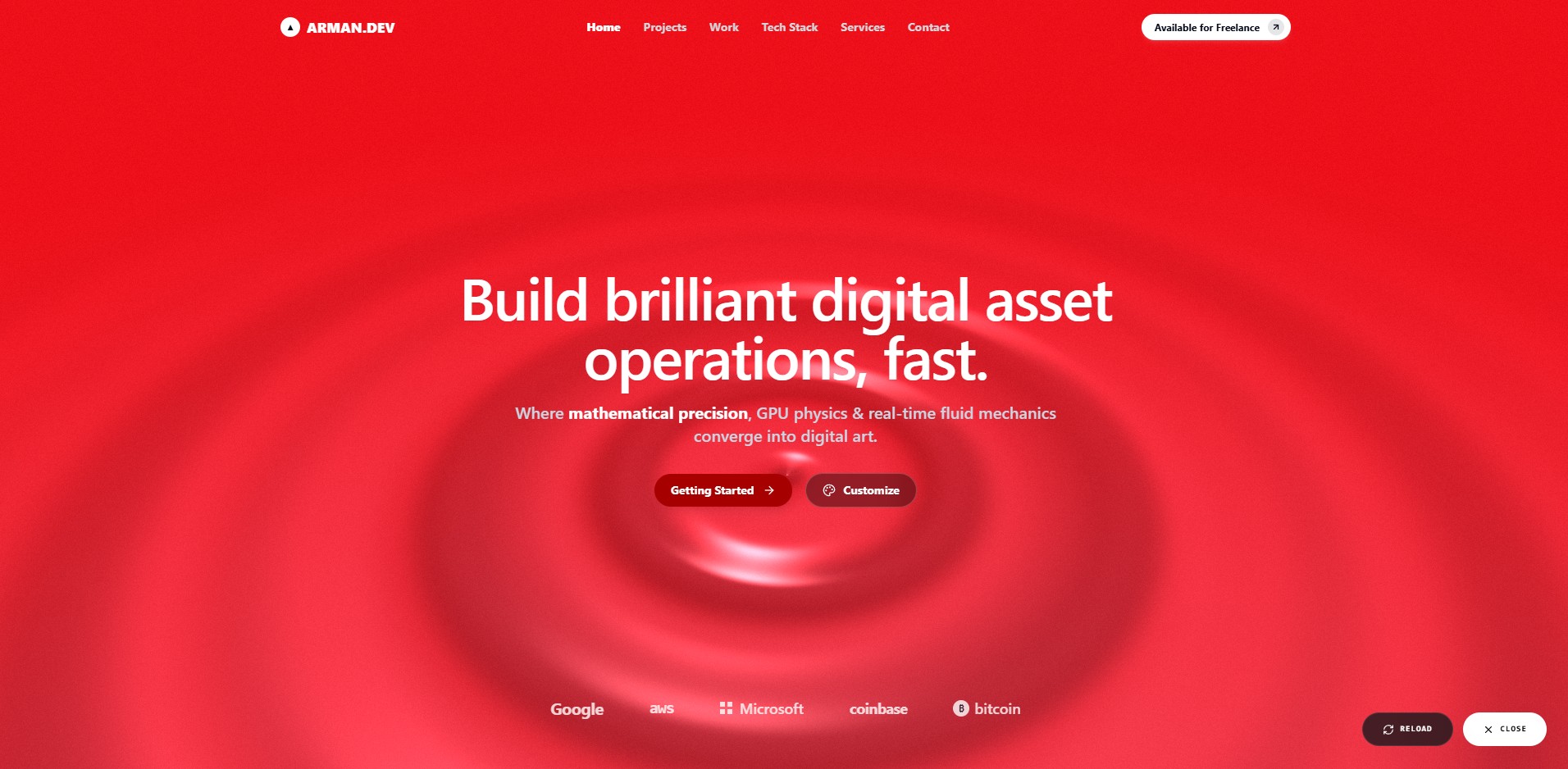Abstract Sphere-Shader – image gallery UI design