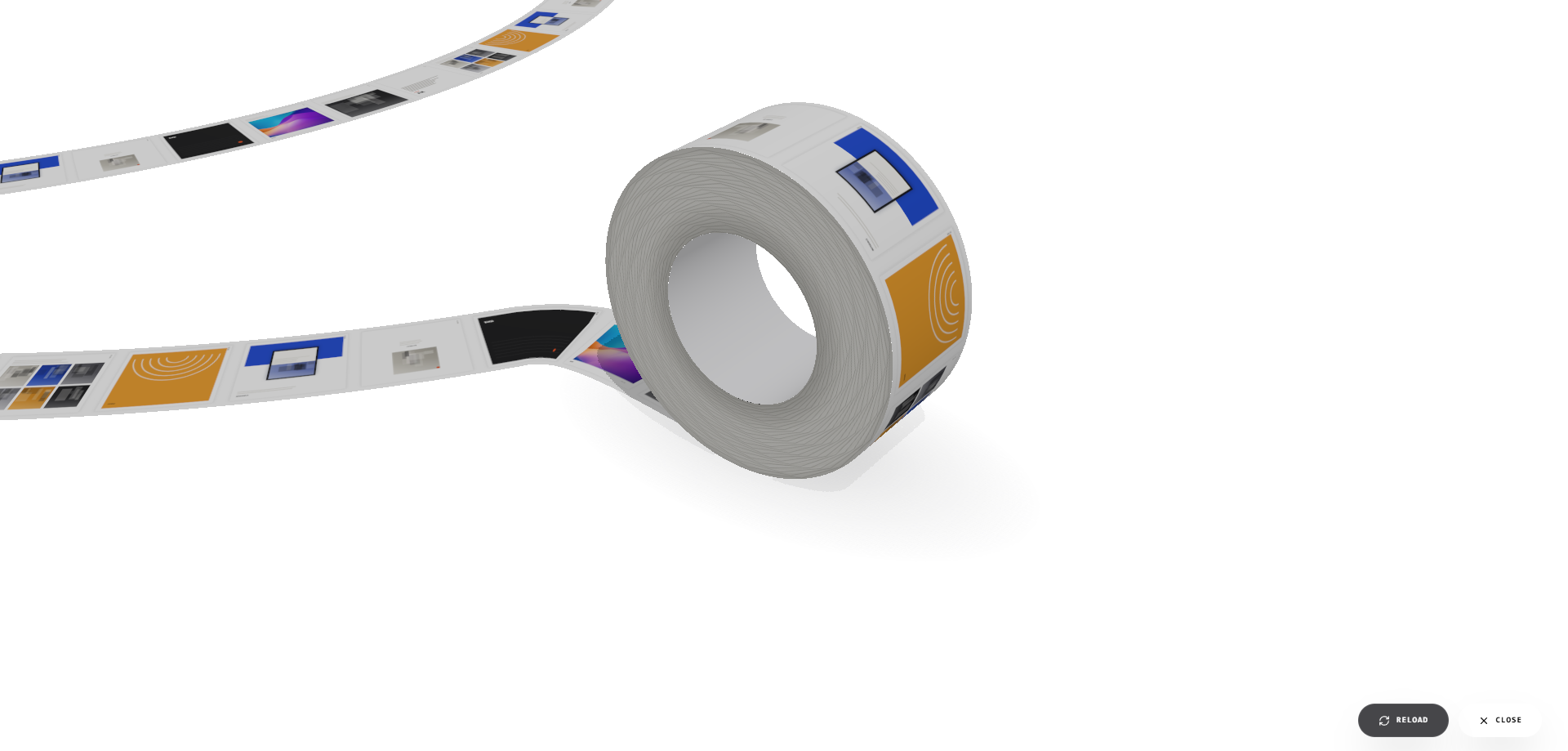 Printing Roll – 3D website design