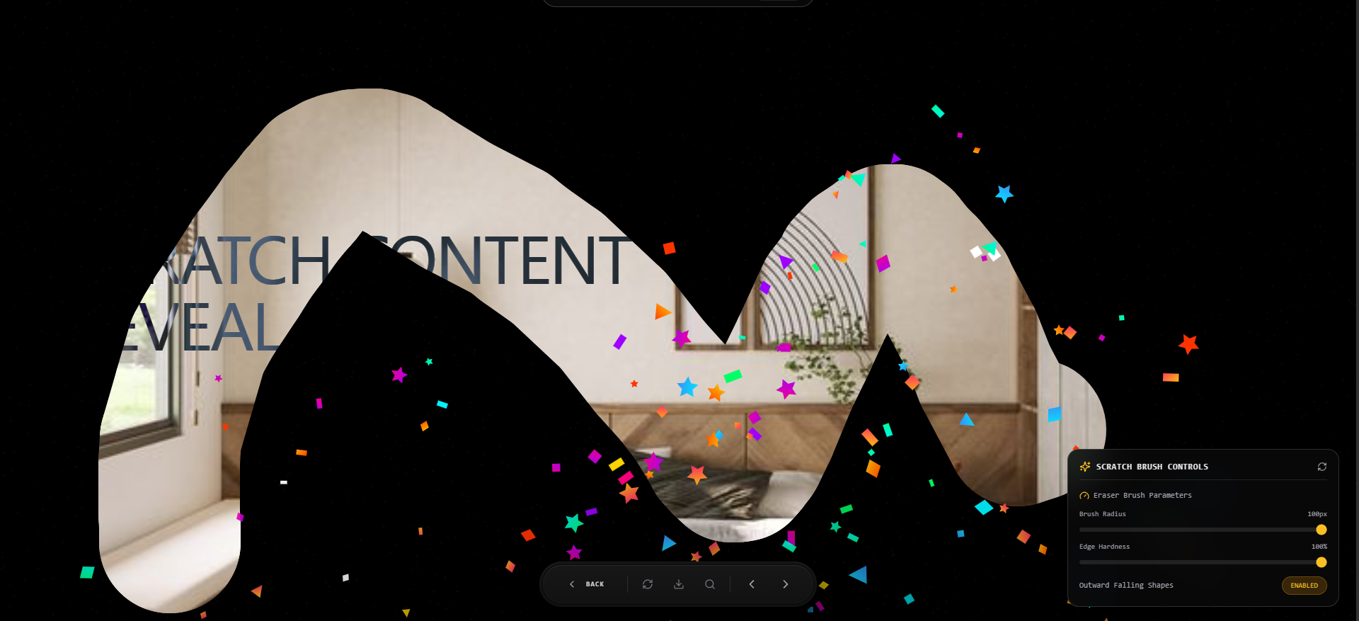 Interactive Scratch Card Reveal – card UI design