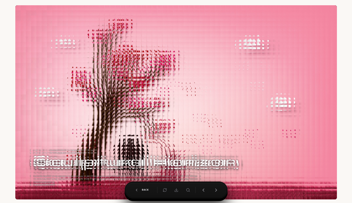 Square Mosaic Glass Slider – image slider UI design