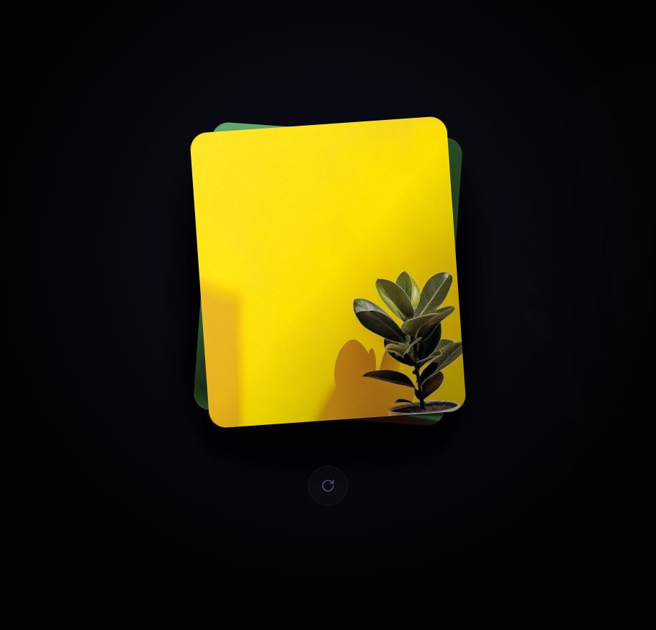 Album Shuffling Stack – card UI design