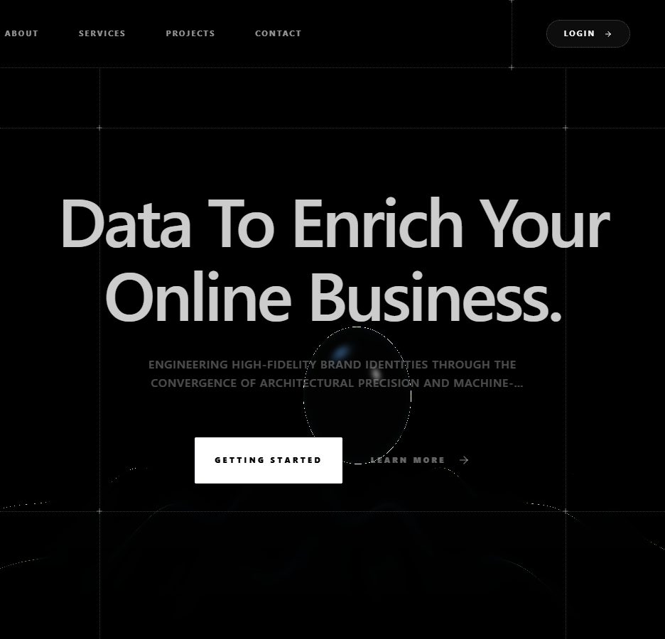 Hero Architectural – hero section UI design