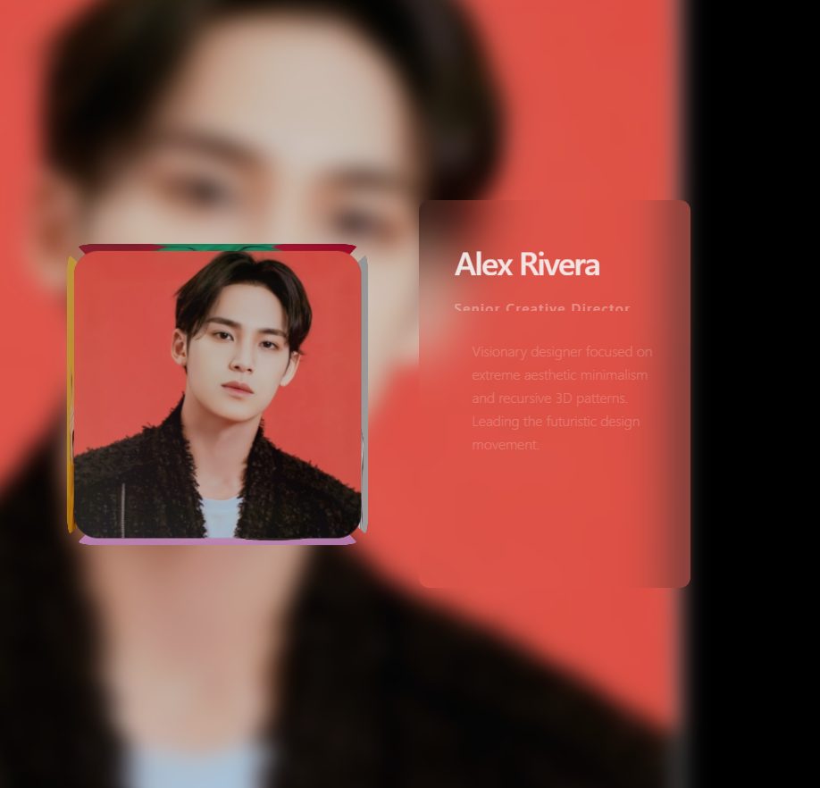 Atmospheric Cube Profile – profile UI design
