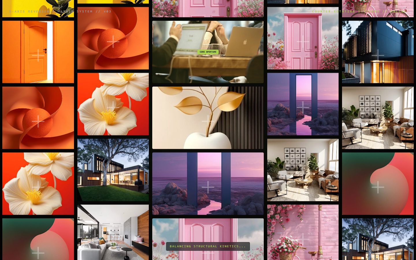 Cinematic Grid Preloader – website preloader animation
