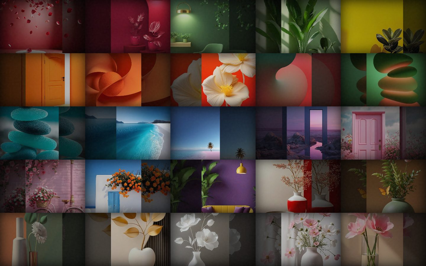 Cinematic Grid – image gallery UI design