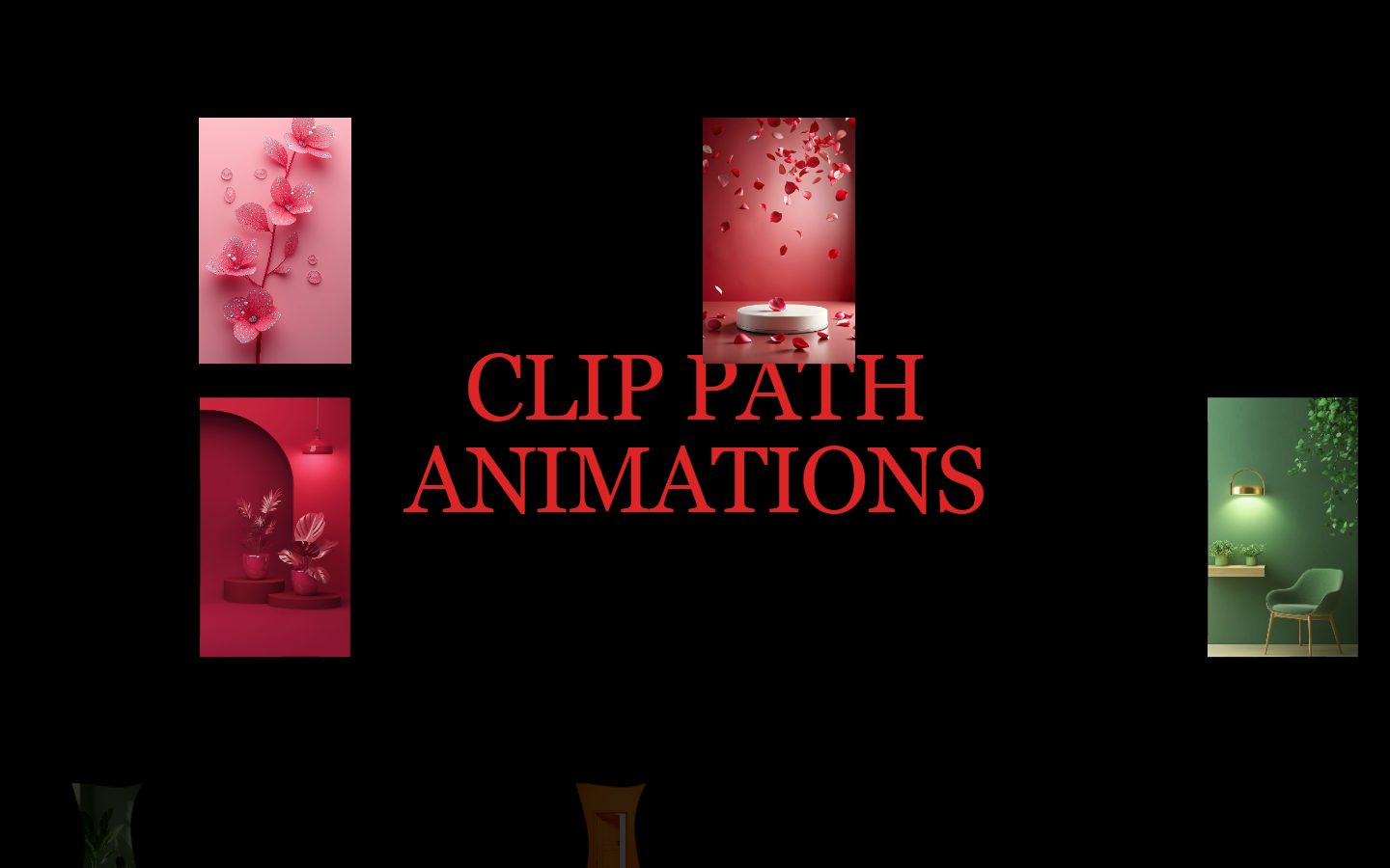 Clip Path Animation – image gallery UI design
