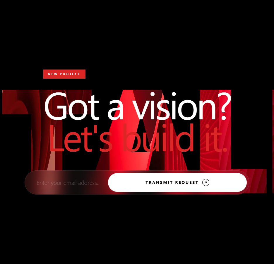 Contact CTA Section – section UI design
