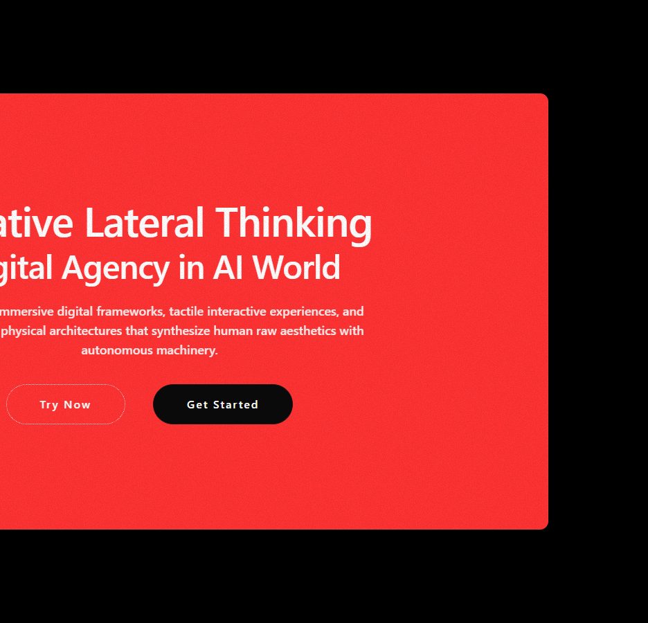 Creative Agency Hero – hero section UI design
