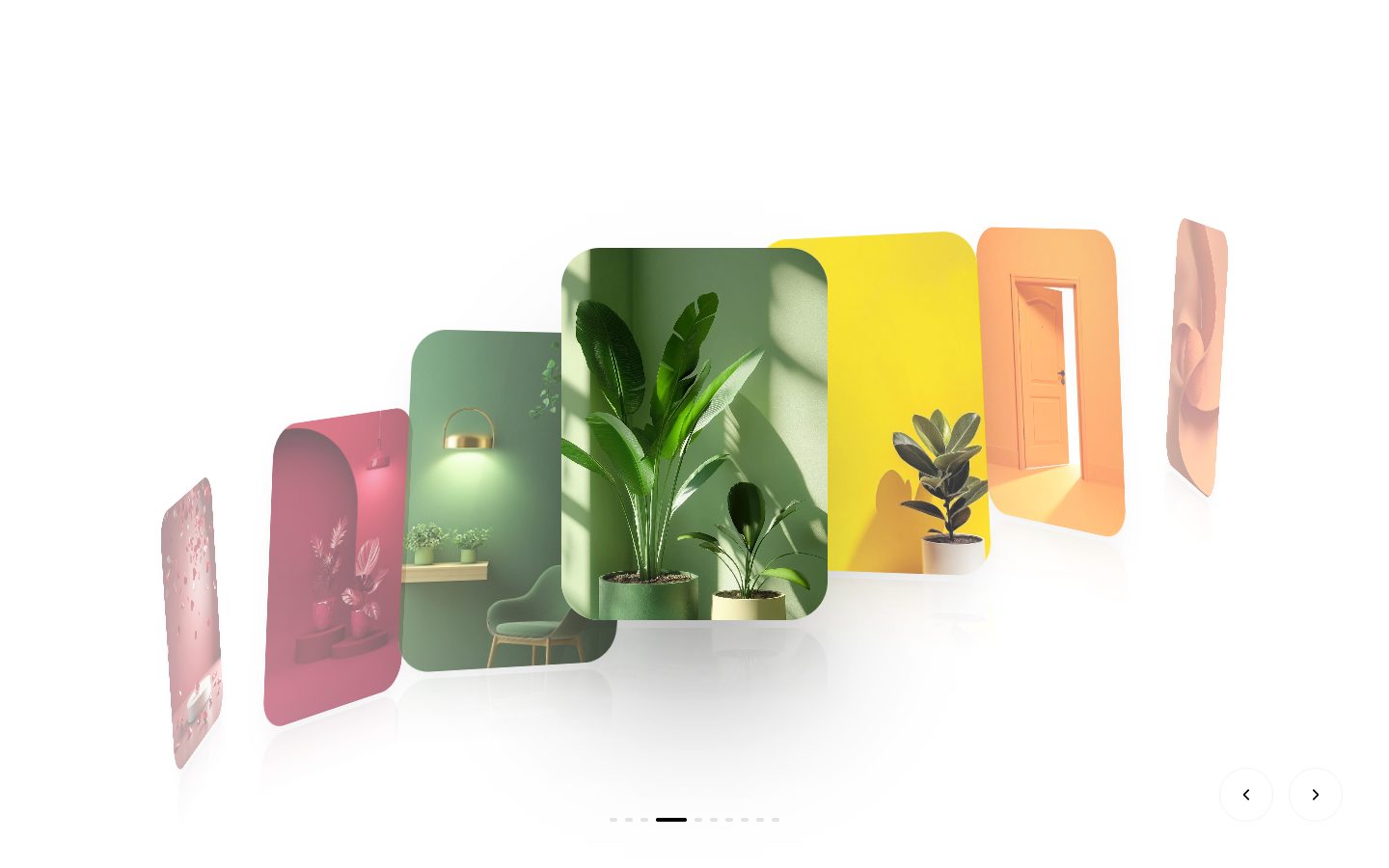 Dimensional Spiral Slider – image slider UI design
