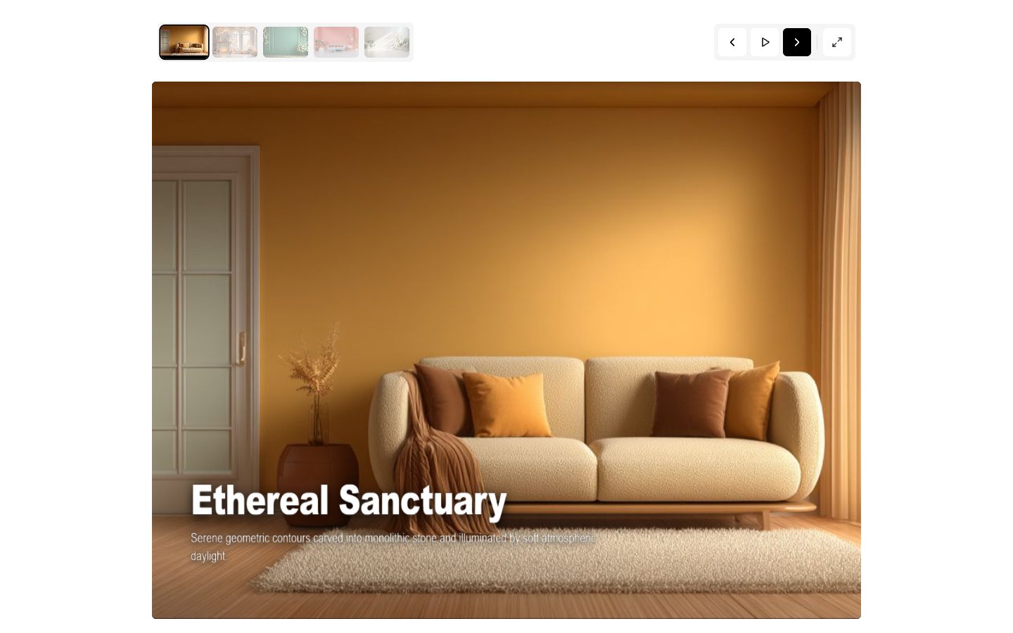 Prismatic Liquid Shader Slider (V2) – image slider UI design