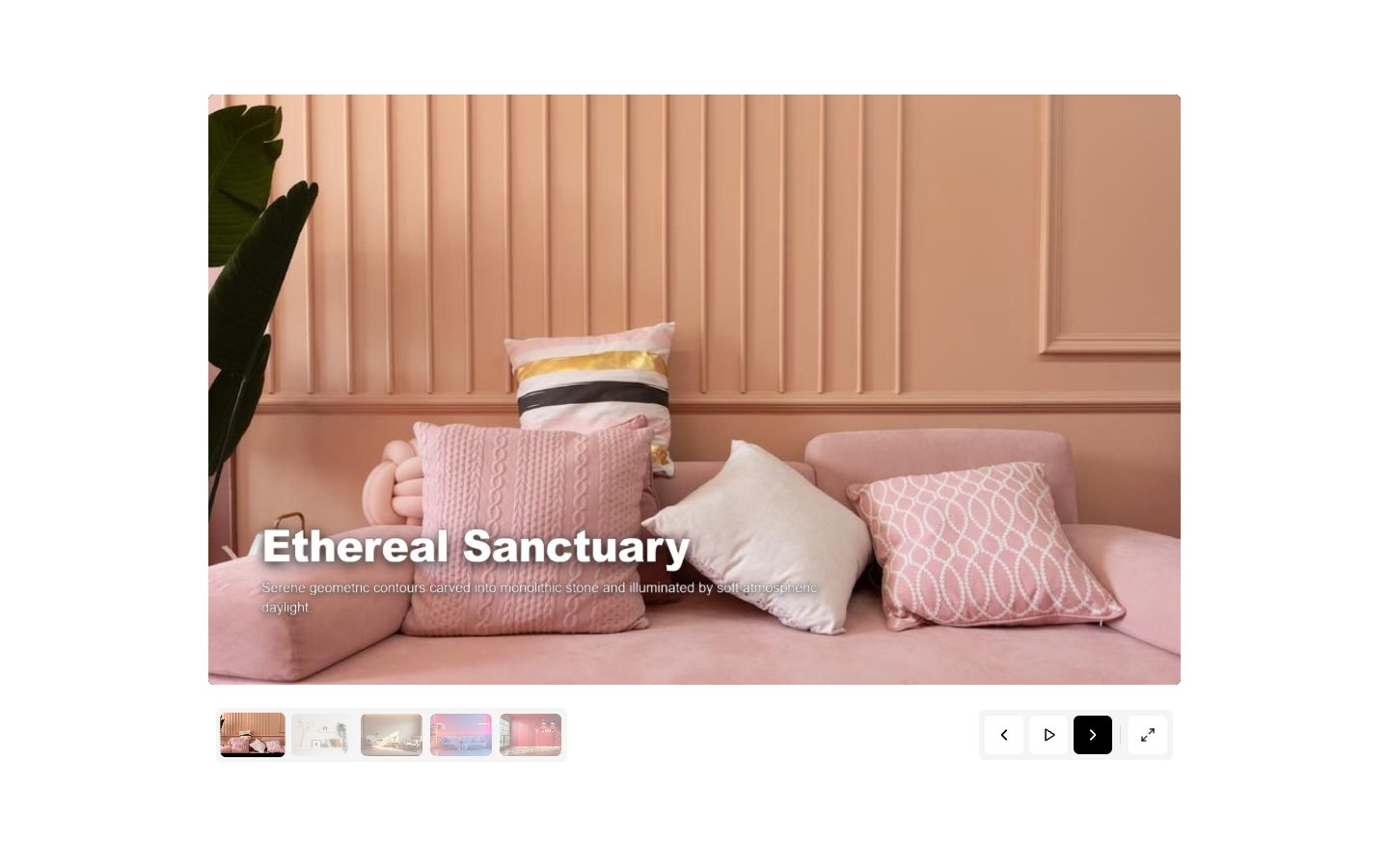 Ethereal Shader Slider – image slider UI design