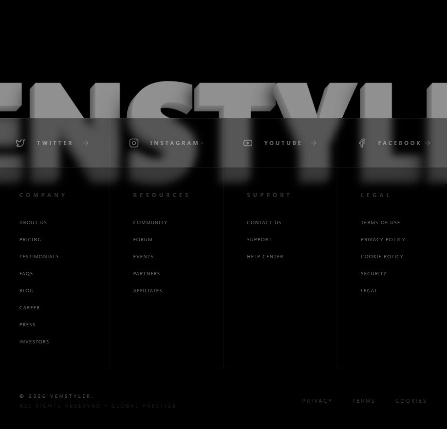 Modern 3D Footer – website footer UI design