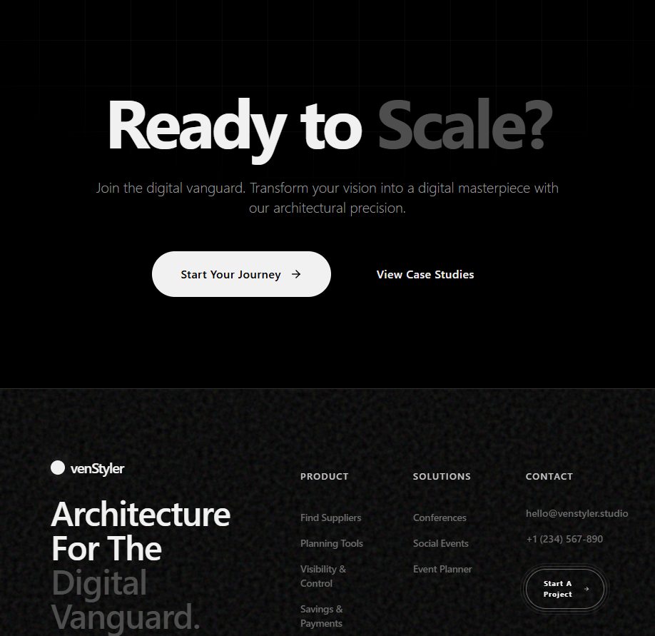 Footer Compact – website footer UI design