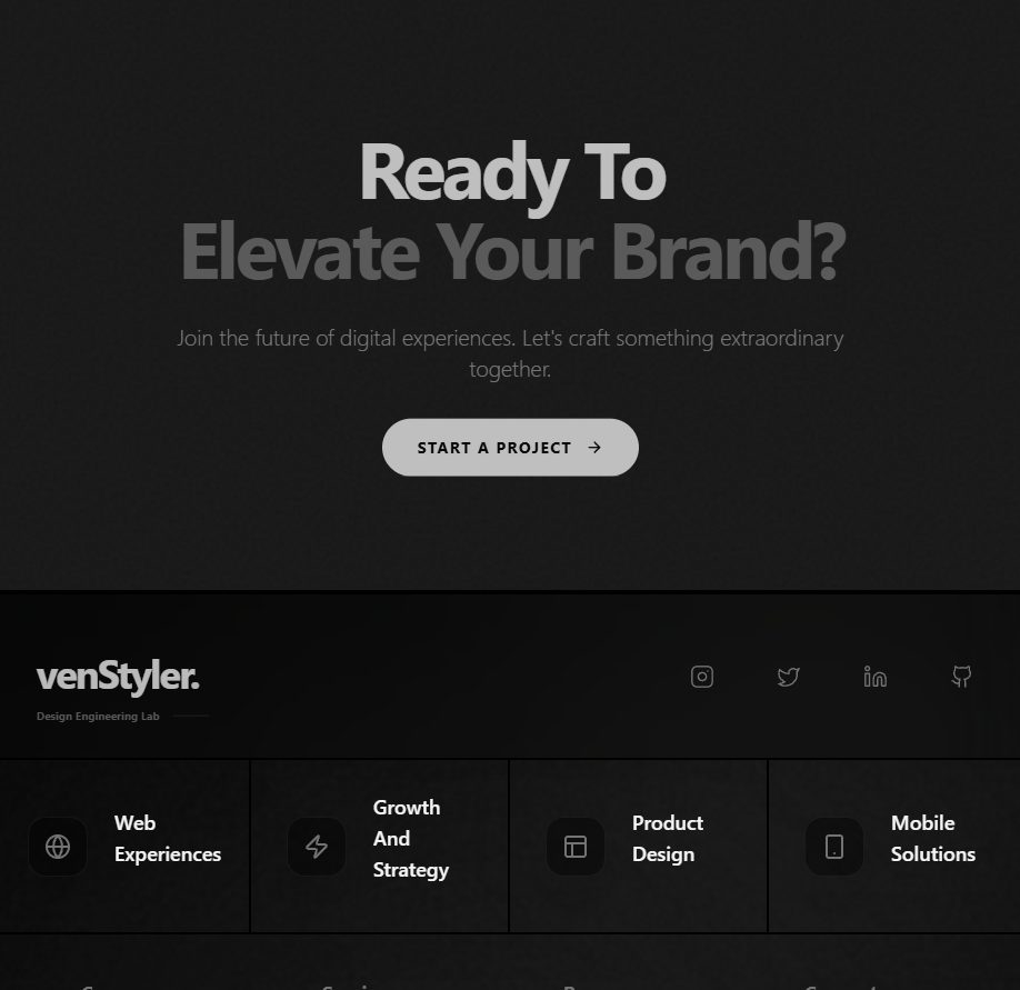 Footer Detailed – website footer UI design