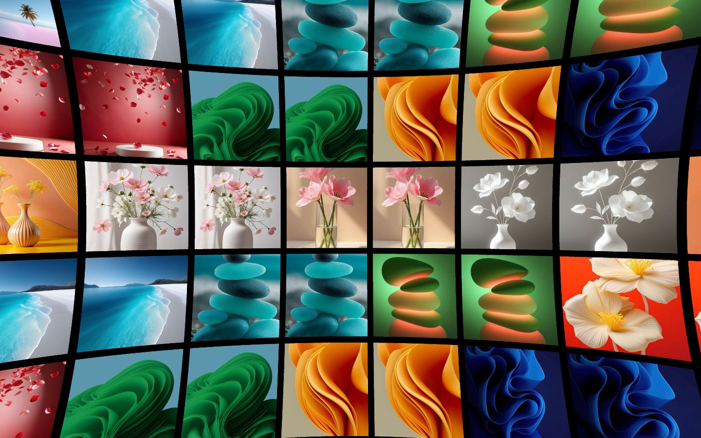 Infinite Lens Gallery – image gallery UI design