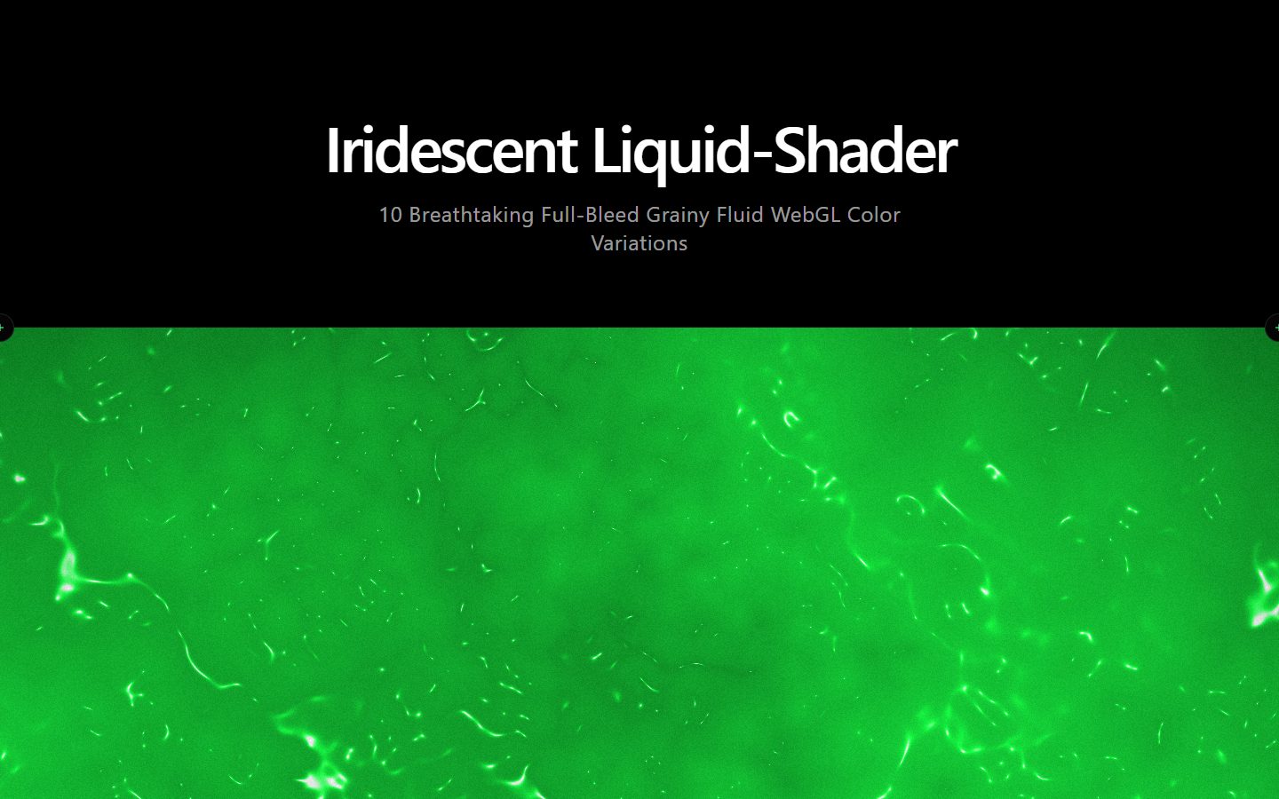 Iridescent Liquid-Shader – image gallery UI design