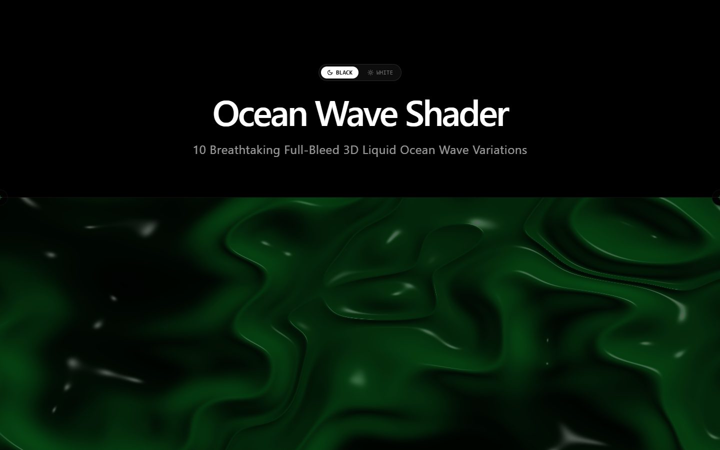 Ocean Wave-Shader – image gallery UI design