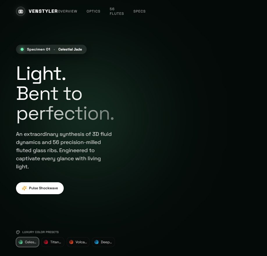 Refracted Prism Navigation V2 – navbar UI design
