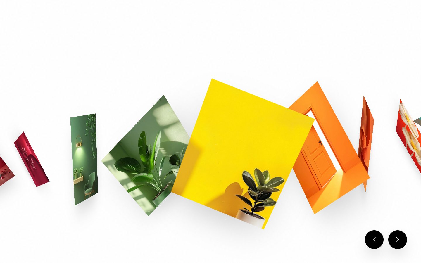 Scattered Imagery Gallery – image gallery UI design