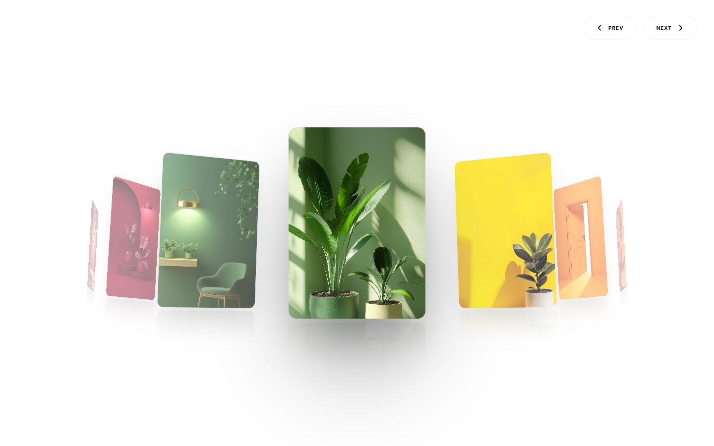 Stacked Card Slider – image slider UI design