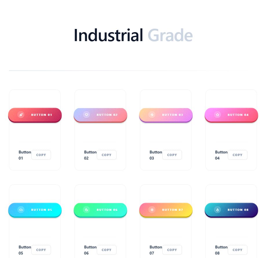 Tactile Universe V2 – animated button UI design