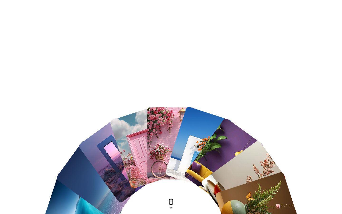 Wheel Gallery – image gallery UI design