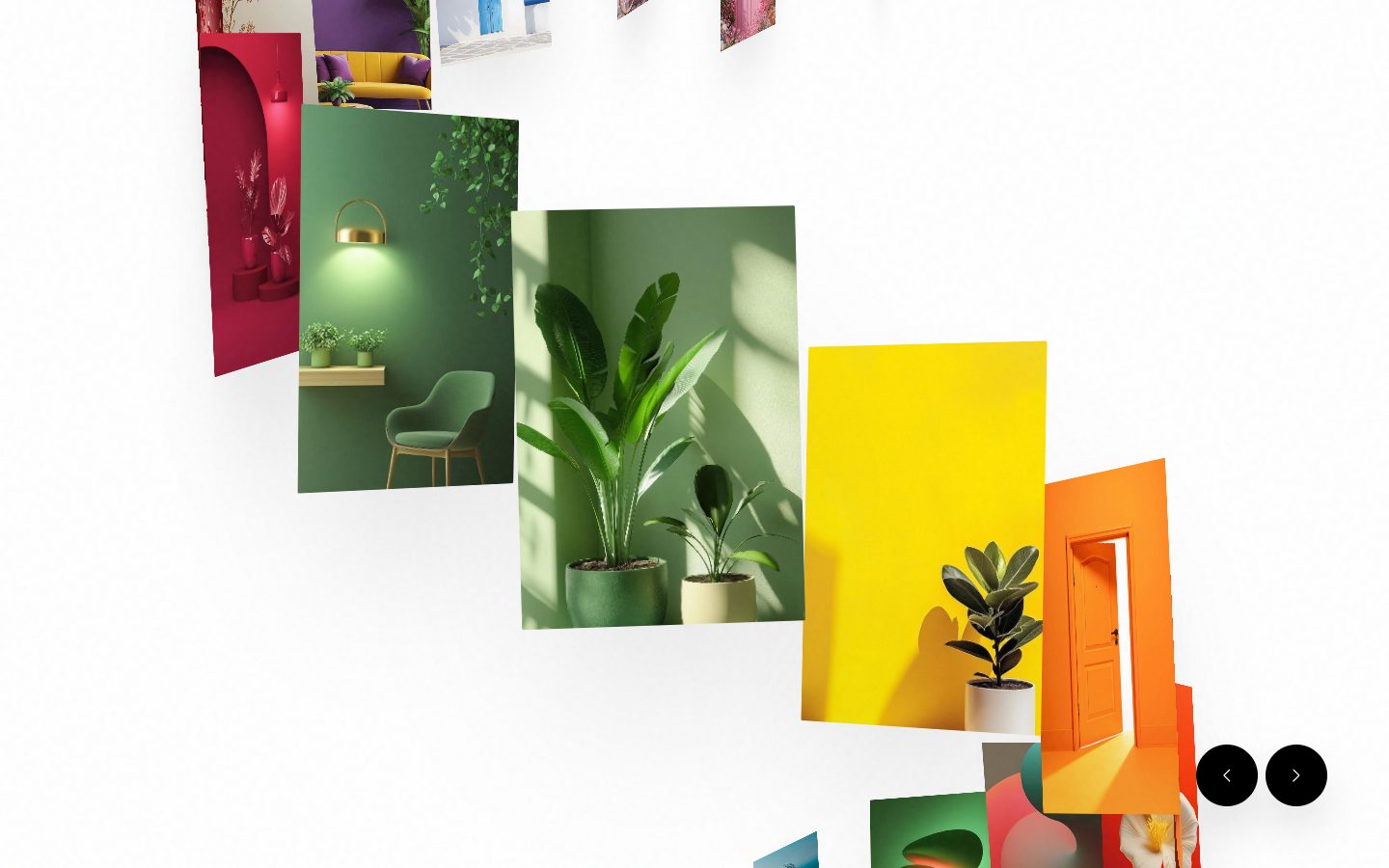 Zenith Helix 3D Gallery – image gallery UI design